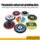 Pneumatic Universal Grinding Discs Kit | Multi-Color Multi-Purpose Sanding Discs Specialized for Water Grinding Paper Industrial Grade Grinding Tools
